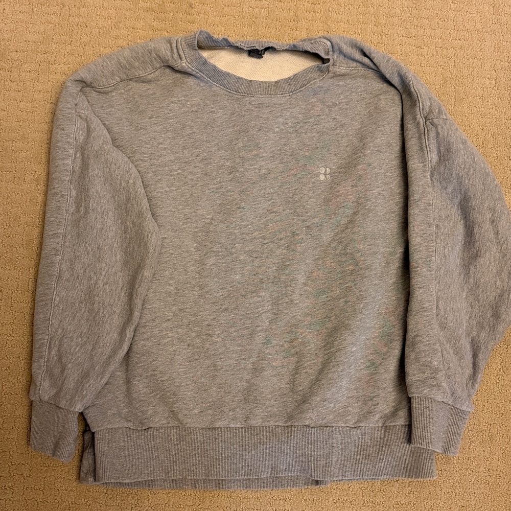 Sweaty Betty Grey Crewneck Sweatshirt